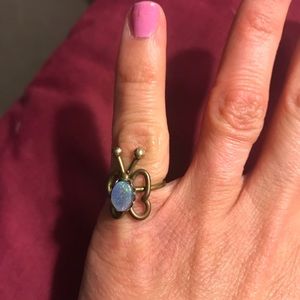 Jewelry - Antique butterfly ring with opal Jewelry - Antique butterfly ring with opal